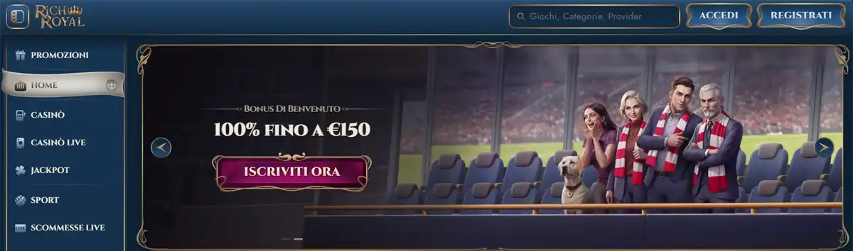 RichRoyal sito non AAMS cosa si rischia