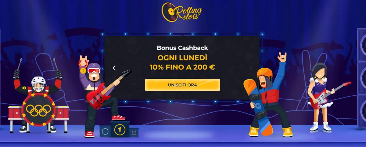 Rolling Slots poker room non AAMS