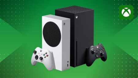 Una Xbox Series S con al fianco una Xbox Series X
