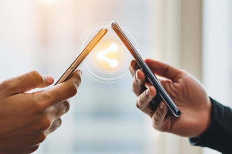 tap to share android